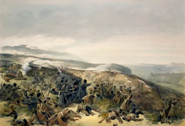 Deuxième charge des gardes à Inkerman, 5 novembre 1854, planche de 